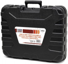 HBM 50 mm professionel magnetboremaskine, variabelt omdrejningstal, 1650 W, 15.500 N, Weldon 19,05