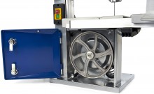 HBM træ båndsav 200 mm med udtrækkelig savbord, kipbar, 250 W, 45°.