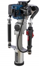 HBM Profi 2-takt palenrammer/heimachine 32,7 cc benzine, 55 J, 2300 bpm, 11 kg, adapter 45 mm