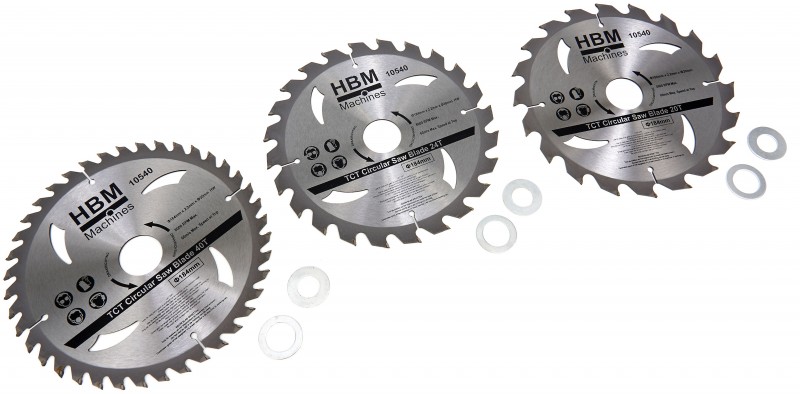 HBM 3-delt 184 mm Profi cirkelsavklingesæt med reduktionsringe til træ og kunststof HBM 3-delt 184 mm Profi cirkelsavklingesæt med reduktionsringe til træ og kunststof