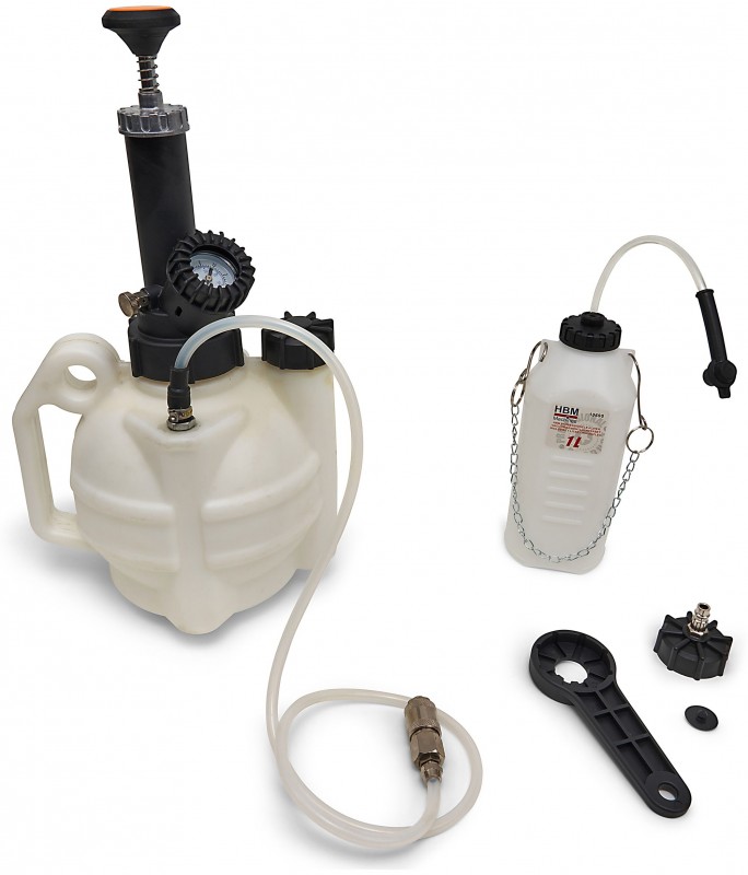 HBM 4 Liter Vacuüm Remontluchterset met 1 Liter Opvangfles, Werkdruk 2 Bar, Nettogewicht 2 kg