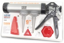 HBM 6-delige professionele aluminium kitspuit set van aluminium, staal en nylon versterkte glasvezel