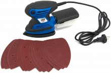HBM 200 W Håndfladesliber - Multifunktionel - Inkluderer 12 Slibeplader - 230 V - Til Træ. HBM 200 W Håndfladesliber - Multifunktionel - Inkluderer 12 Slibeplader - 230 V - Til Træ.