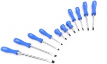 HBM 11-delige professionele schroevendraaierset Sleufkop, Philips, Pozidriv