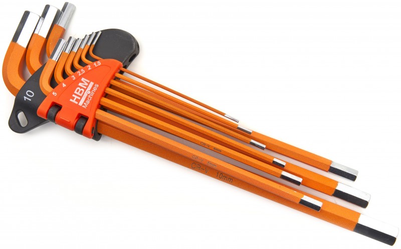 HBM 36-delt professionelt unbrakonøglesæt mm, inch og Torx.