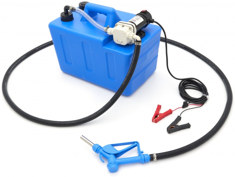HBM bærbar elektrisk AdBluepumpe 50 liter tank 12V 120W 17 l/min HBM bærbar elektrisk AdBluepumpe 50 liter tank 12V 120W 17 l/min