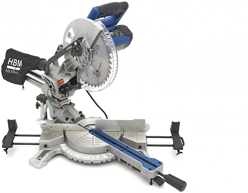 HBM 254 mm Radiaalzaag Afkortzaag Trekzaag met Laser 1800 W 5000 rpm
