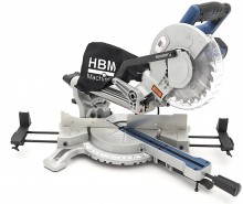 HBM 215 x 70 mm Radiaalzaag, Afkortzaag en Trekzaag met Laser, 1500 W, 210 mm, 4500 rpm