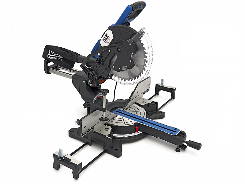 HBM 305 mm radiaalzaag afkortzaag trekzaag met laser 2000 W 240 V 40T 45° 7000 O/min