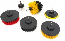 HBM 16-delige schoonmaak-, polijst- en schuurset voor boormachine, 50 mm, nylon en polypropeen