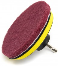 HBM 16-delige schoonmaak-, polijst- en schuurset voor boormachine, 50 mm, nylon en polypropeen