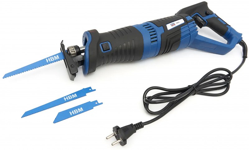 HBM 900 Watt Professionele Reciprozaag 230 V voor Metaal Inclusief 3 Zaagbladen