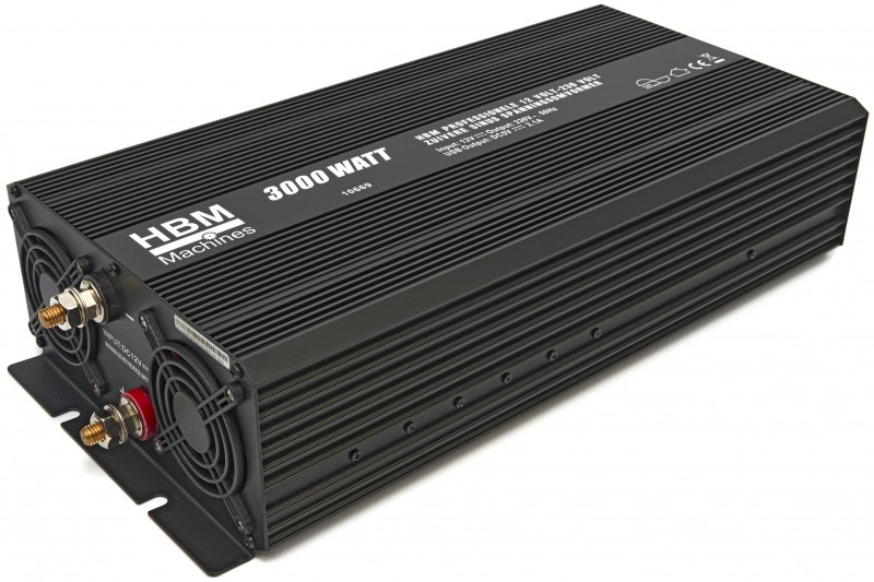 HBM Professionele Zuivere Sinus Spanningsomvormer 12V naar 230V