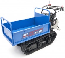 HBM professionele mini dumper op rupsbanden 320 kg 196 cc 6,5 PK kantelbaar 60 cm breed 6 versnellingen
