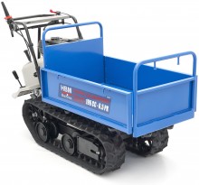 HBM professionele mini dumper op rupsbanden 320 kg 196 cc 6,5 PK kantelbaar 60 cm breed 6 versnellingen
