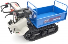 HBM professionele mini dumper op rupsbanden 320 kg 196 cc 6,5 PK kantelbaar 60 cm breed 6 versnellingen
