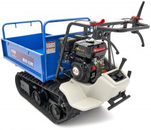 HBM professionele mini dumper op rupsbanden 320 kg 196 cc 6,5 PK kantelbaar 60 cm breed 6 versnellingen
