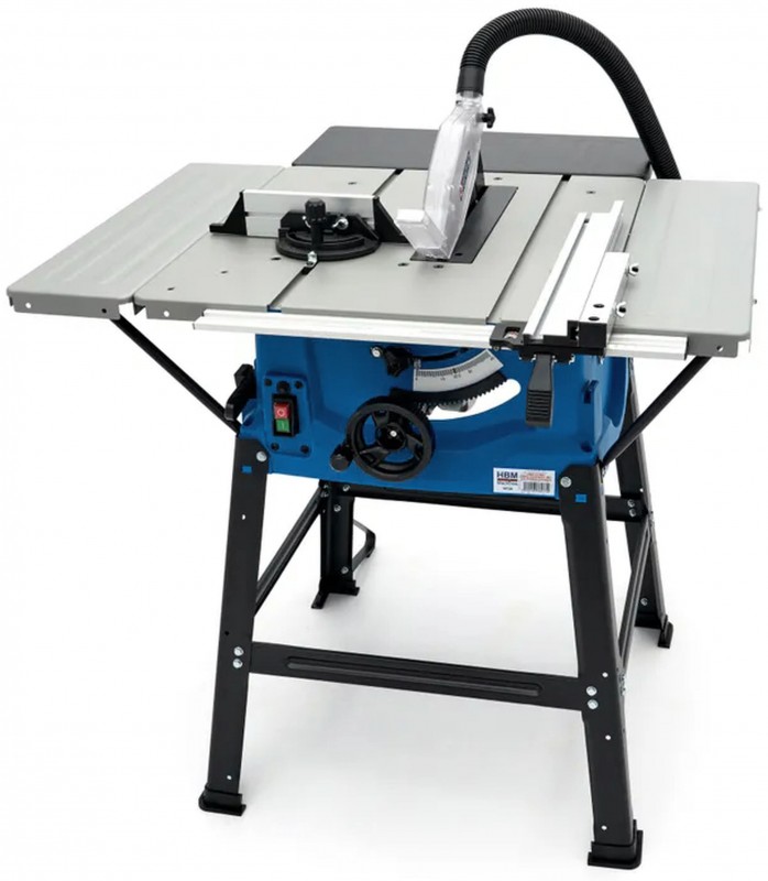 HBM 250 mm cirkelsavbord med 2 sideborde, 2000 W, 230 V, savklinge 5000 rpm, savdybde 85 mm, 20 kg. HBM 250 mm cirkelsavbord med 2 sideborde, 2000 W, 230 V, savklinge 5000 rpm, savdybde 85 mm, 20 kg.