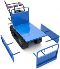 HBM professionele mini dumper op rupsbanden 320 kg 196 cc 6,5 PK kantelbaar 60 cm breed 6 versnellingen
