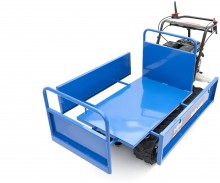 HBM professionele mini dumper op rupsbanden 320 kg 196 cc 6,5 PK kantelbaar 60 cm breed 6 versnellingen
