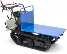 HBM professionele mini dumper op rupsbanden 320 kg 196 cc 6,5 PK kantelbaar 60 cm breed 6 versnellingen
