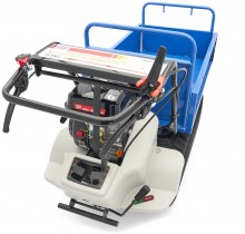 HBM professionele mini dumper op rupsbanden 320 kg 196 cc 6,5 PK kantelbaar 60 cm breed 6 versnellingen
