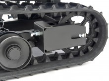HBM professionele mini dumper op rupsbanden 320 kg 196 cc 6,5 PK kantelbaar 60 cm breed 6 versnellingen

