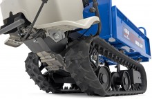 HBM professionele mini dumper op rupsbanden 320 kg 196 cc 6,5 PK kantelbaar 60 cm breed 6 versnellingen
