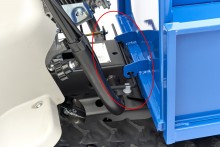 HBM professionele mini dumper op rupsbanden 320 kg 196 cc 6,5 PK kantelbaar 60 cm breed 6 versnellingen
