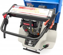 HBM professionele mini dumper op rupsbanden 320 kg 196 cc 6,5 PK kantelbaar 60 cm breed 6 versnellingen
