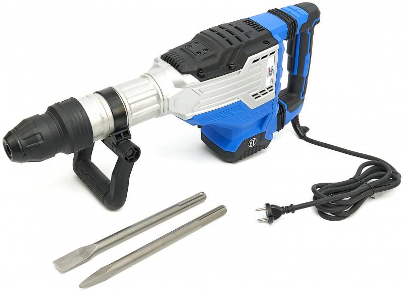 HBM Professionele 1700 W SDS-Max Sloophamer/Breekhamer 45 Joule, Variabel Toerental, 12 kg
