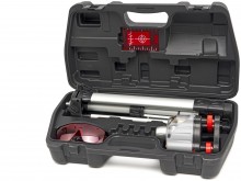 HBM professionele rotatielaserwaterpas met statief - 30 meter - rood laserklasse 2, 635 nm, AA-batterij