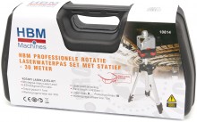 HBM professionele rotatielaserwaterpas met statief - 30 meter - rood laserklasse 2, 635 nm, AA-batterij