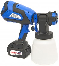 HBM Professionele 18 Volt 4.0AH Draagbare Elektrische Verfspuit Inclusief 2 Accu's Met 1000 ML Reser 