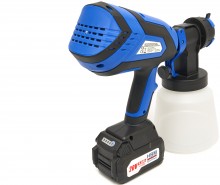 HBM Professionele 18 Volt 4.0AH Draagbare Elektrische Verfspuit Inclusief 2 Accu's Met 1000 ML Reser 