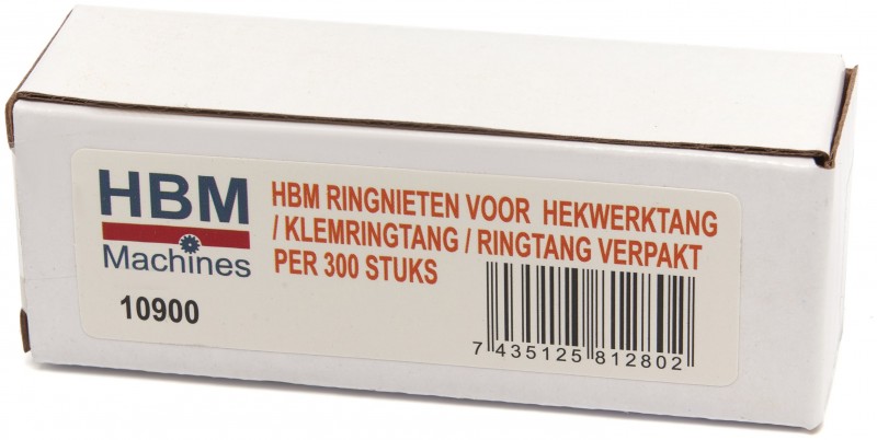 HBM Ringnieten van koolstofarm staal voor hekwerktang, klemringtang en ringtang 20 mm, 300 stuks HBM Ringnieten van koolstofarm staal voor hekwerktang, klemringtang en ringtang 20 mm, 300 stuks