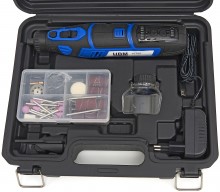 HBM 8V Multitool op Accu met 58 Accessoires en 5 Snelheden
