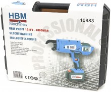 HBM Accu Vlechtmachine 10,8 V 4,0 Ah 8-34 mm Draadlengte 500 mm Oplaadtijd 2,5 uur