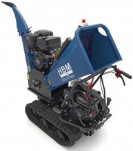HBM Professionele 4-Takt 15 PK 420 cc Benzine Hakselaar/Houtversnipperaar op Rupsbanden, 70 mm, Veiligheidsbeugel