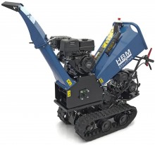 HBM Professionele 4-Takt 15 PK 420 cc Benzine Hakselaar/Houtversnipperaar op Rupsbanden, 70 mm, Veiligheidsbeugel