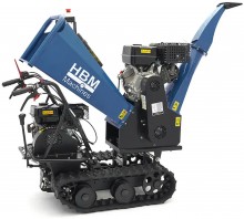 HBM Professionele 4-Takt 15 PK 420 cc Benzine Hakselaar/Houtversnipperaar op Rupsbanden, 70 mm, Veiligheidsbeugel