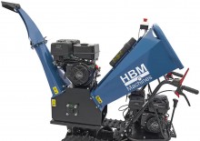 HBM Professionele 4-Takt 15 PK 420 cc Benzine Hakselaar/Houtversnipperaar op Rupsbanden, 70 mm, Veiligheidsbeugel