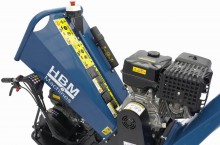HBM Professionele 4-Takt 15 PK 420 cc Benzine Hakselaar/Houtversnipperaar op Rupsbanden, 70 mm, Veiligheidsbeugel