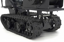 HBM Professionele 4-Takt 15 PK 420 cc Benzine Hakselaar/Houtversnipperaar op Rupsbanden, 70 mm, Veiligheidsbeugel