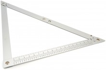 HBM Opvouwbare Winkelhaak 1200 mm Staal - Centimeter & Millimeter
