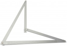 HBM Opvouwbare Winkelhaak 1200 mm Staal - Centimeter & Millimeter

