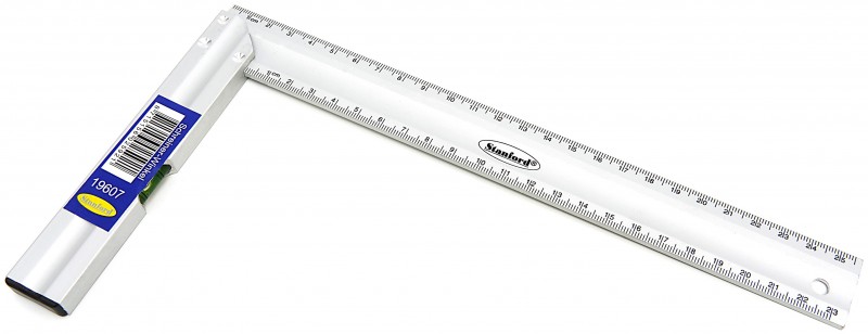 HBM 150 mm Aluminium Blokvinkel med Vaterpas