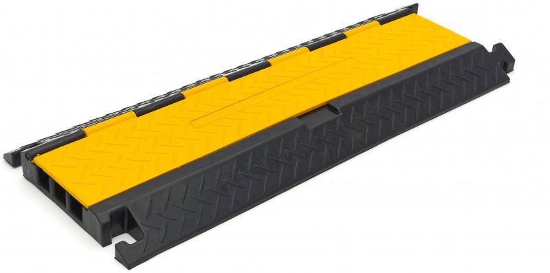 HBM 90 cm kabelbro/kabelkanal med klap, 3 kanaler, gummi, max. belastning 9 t, kabeltykkelse 2,5 cm. HBM 90 cm kabelbro/kabelkanal med klap, 3 kanaler, gummi, max. belastning 9 t, kabeltykkelse 2,5 cm.