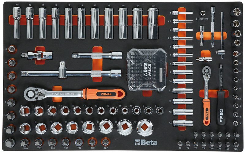 Beta gevulde gereedschapswagen 2400S O7/E-M - 309-delig, 7 laden, slot, 4 zwenkwielen, 800 kg, oranje Beta gevulde gereedschapswagen 2400S O7/E-M - 309-delig, 7 laden, slot, 4 zwenkwielen, 800 kg, oranje
