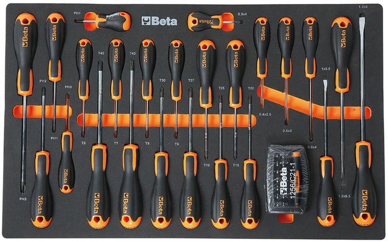 Beta gevulde gereedschapswagen 2400S O7/E-M - 309-delig, 7 laden, slot, 4 zwenkwielen, 800 kg, oranje Beta gevulde gereedschapswagen 2400S O7/E-M - 309-delig, 7 laden, slot, 4 zwenkwielen, 800 kg, oranje